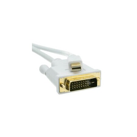 Cable Wholesale Mini DisplayPort to DVI Video Cable, Mini DisplayPort Male to DVI Male, 6 foot 10H1-62206
